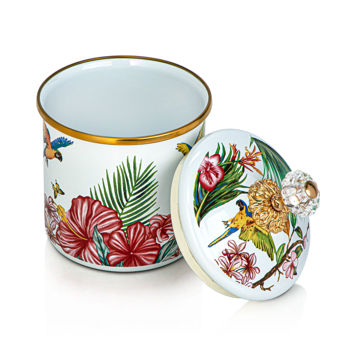 Almarjan Tohfa Collection Enamel Canister Medium - 287421068