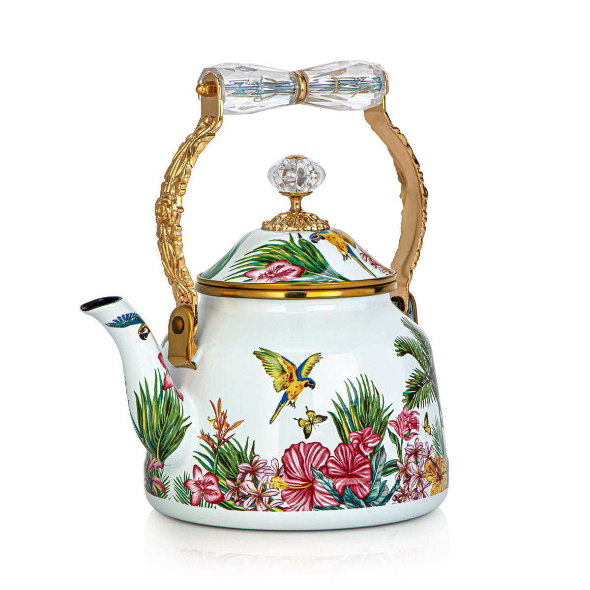 Almarjan 2.5 Liter Tohfa Collection Enamel Tea Kettle - 287421083