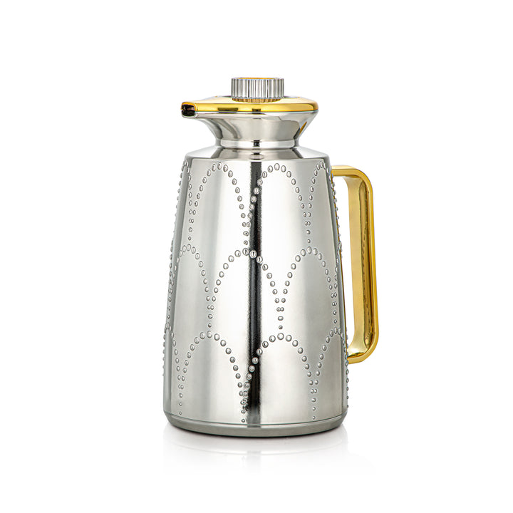 Almarjan 2 Pieces Vacuum Flask Set Silver & Gold - 2C123AB-100 NI/G