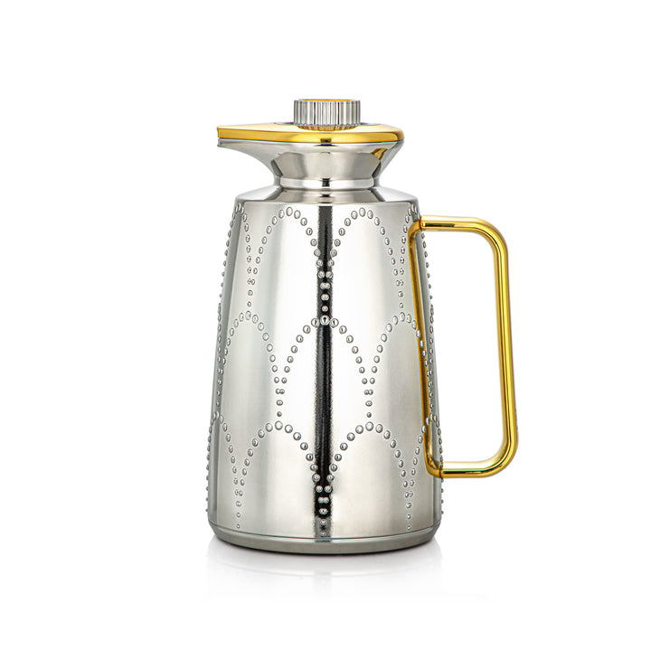 Almarjan 2 Pieces Vacuum Flask Set Silver & Gold - 2C123AB-100 NI/G