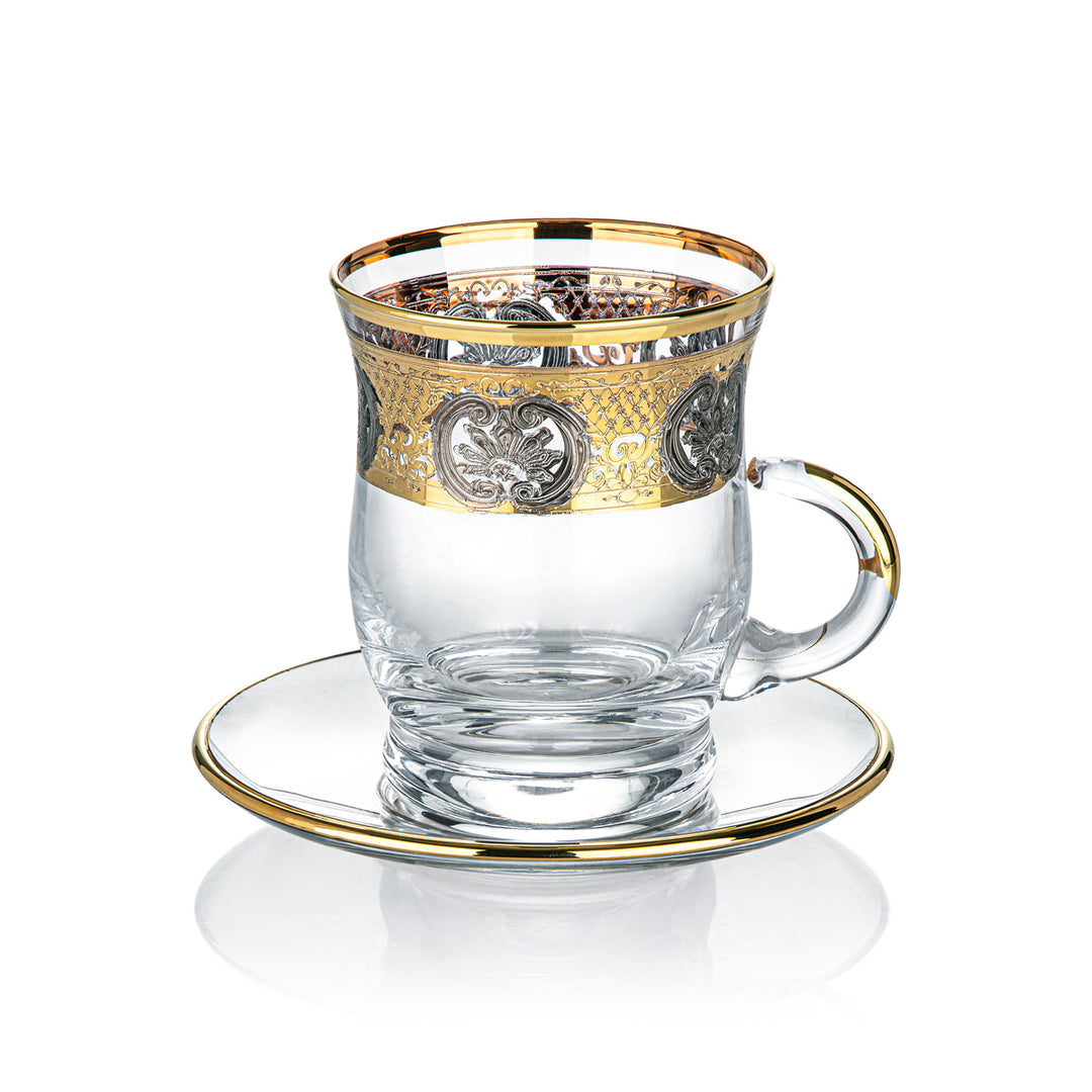 Ensemble de 6 tasses à thé en verre Almarjan - 3088/763
