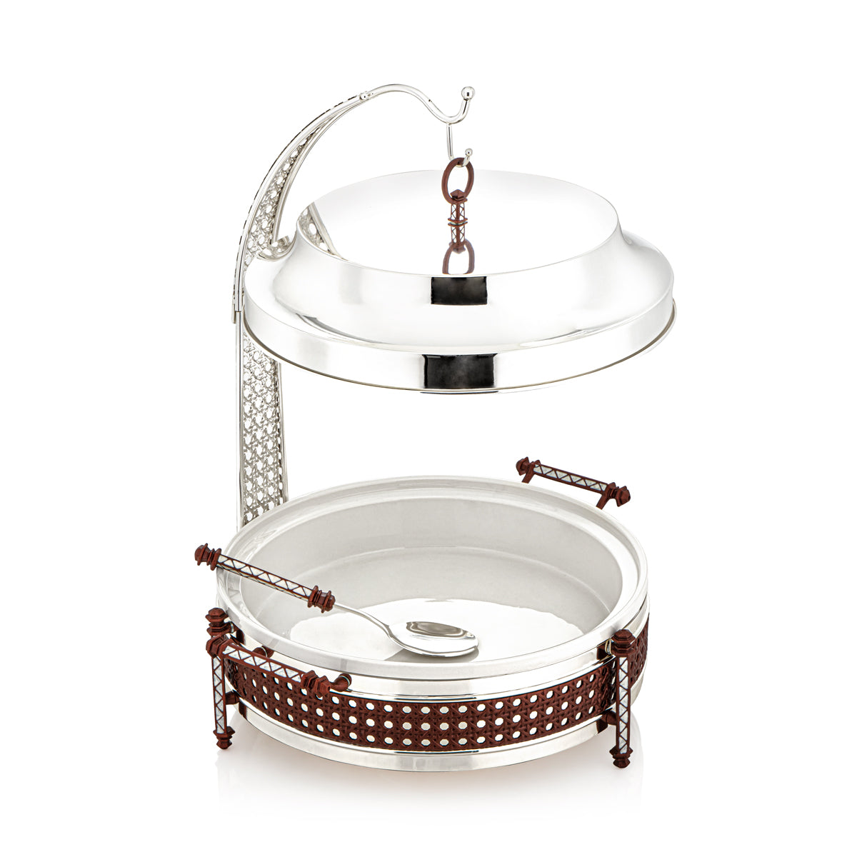Almarjan 3500 ML Al Waha Collection Chauffe-plats Argent - FW01-SCN-L