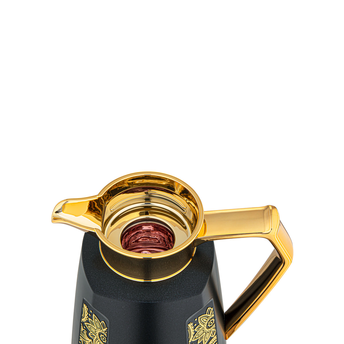 Almarjan 2 Pieces Vacuum Flask Set Black & Gold - PRP-0700/1000Q75YZP99Y-H188