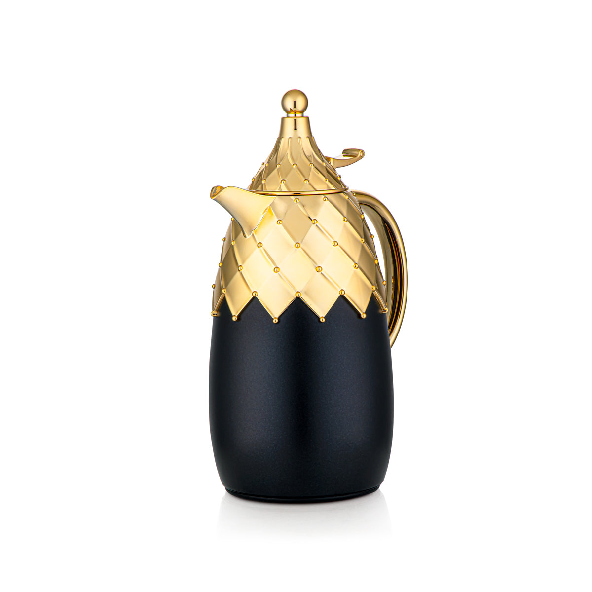 Almarjan 2 Pieces Vacuum Flask Set Black & Gold - PZC-0700/1000Q75YC95