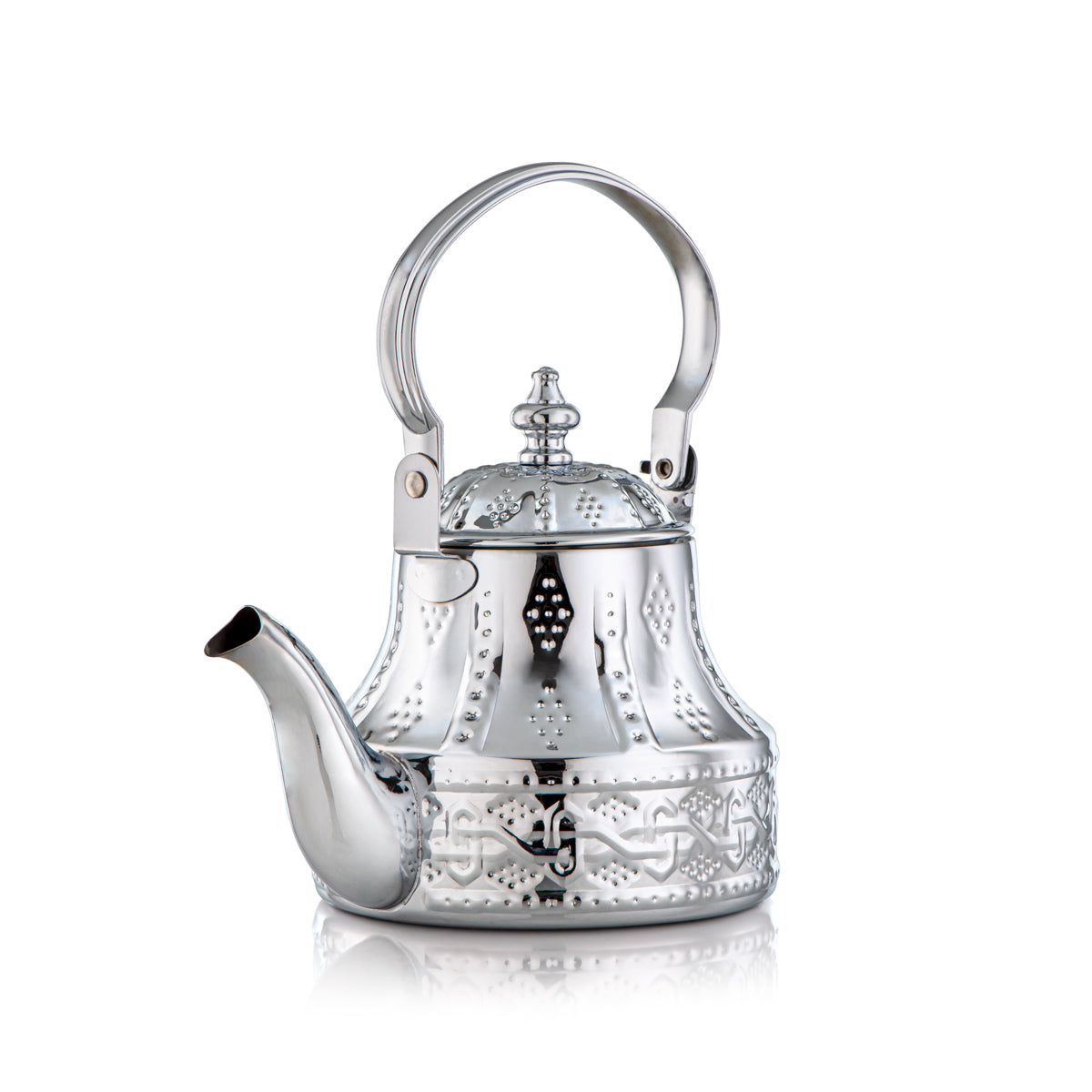 Almarjan STS0010964 Bouilloire en acier inoxydable de la collection Sahara de 1,2 litre, argent - STS0010964