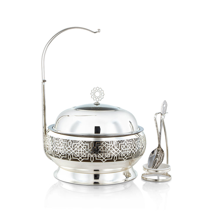 Almarjan 4 Litres Chafing Dish Avec Cuillère Argent - STS0012924