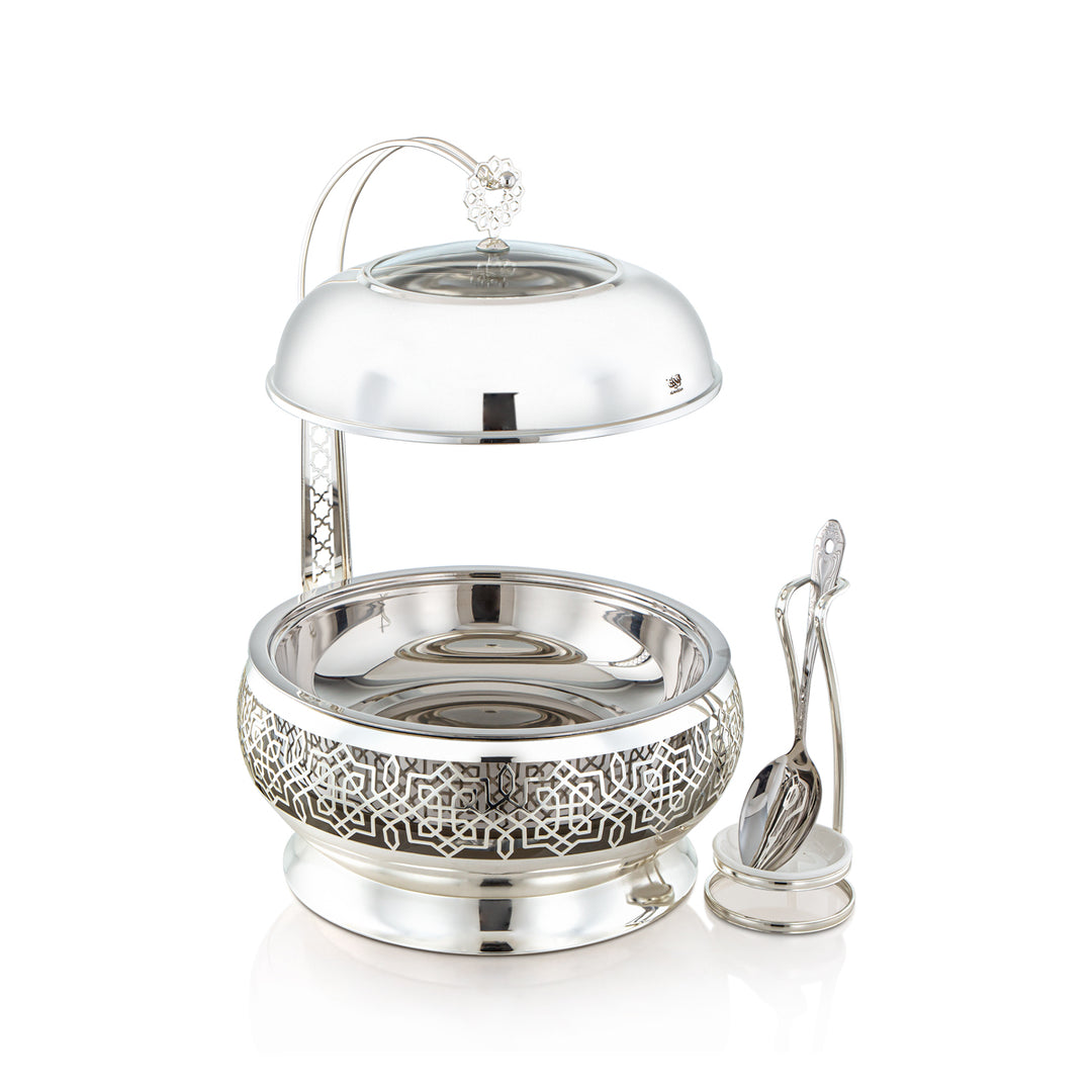 Almarjan 4 Litres Chafing Dish Avec Cuillère Argent - STS0012924