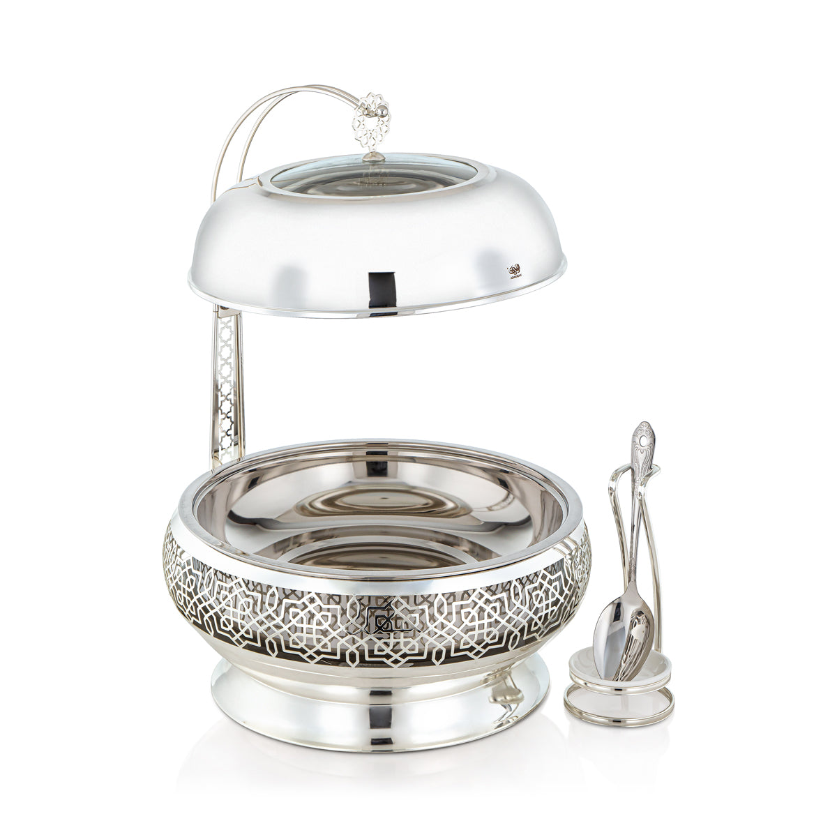 Almarjan 6,5 litres Chafing Dish avec cuillère Argent - STS0012925